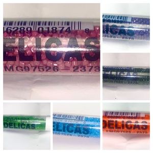 Delica by Miyuki of japan Opaquet color beads made in japan 7.5 grs  aprox 1,500